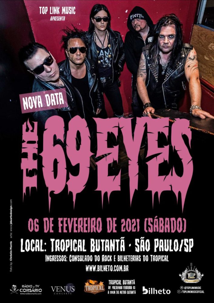 THE 69 EYES: show em São Paulo tem local alterado – Roadie Crew