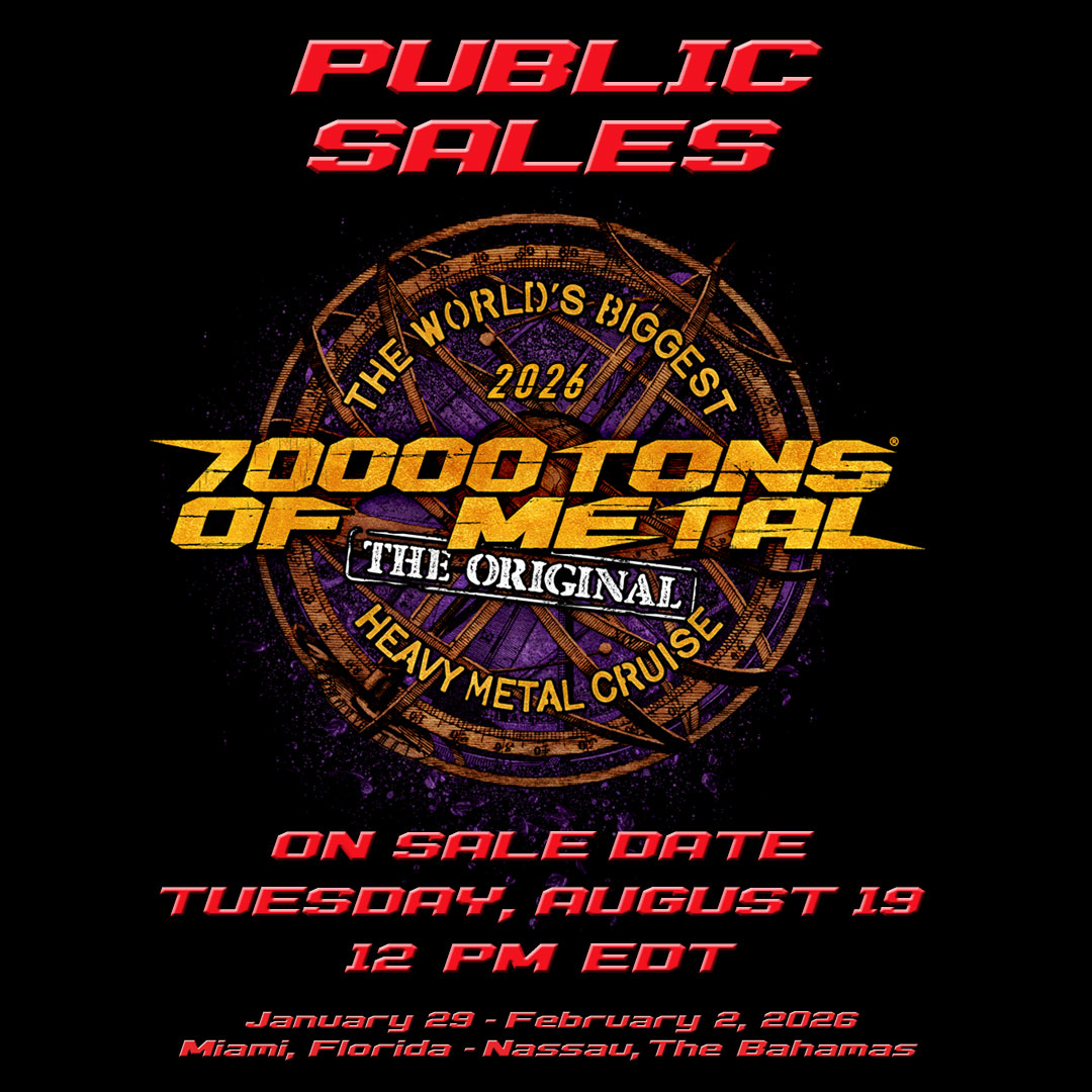 70000TONS OF METAL 2026: o maior festival de heavy metal em alto-mar já tem data marcada