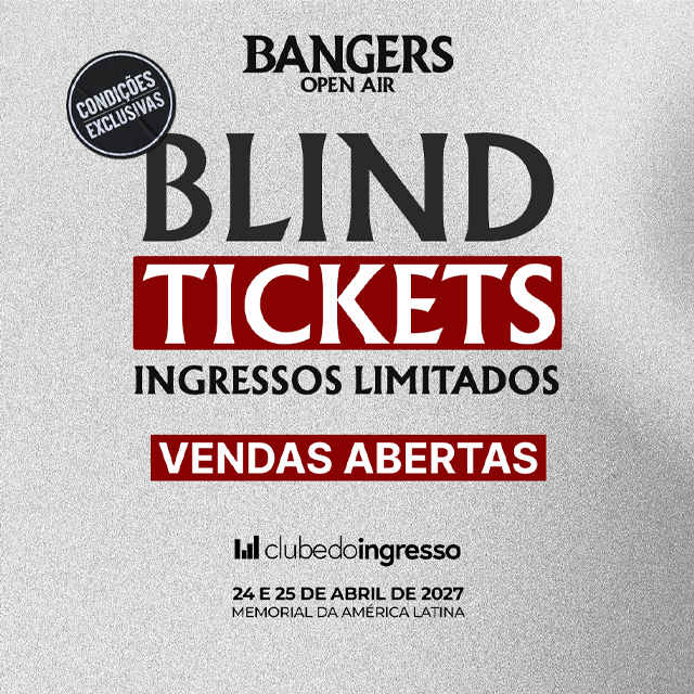 Bangers Open Air 2027: conheça os tipos de Blind Tickets disponíveis