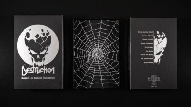 Photo of DESTRUCTION lança box com nove fitas cassete, “Trapped in Lunatic Possession: A Tape Collection”