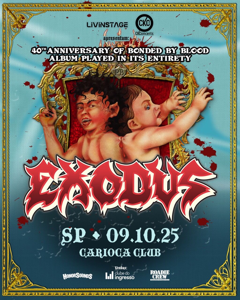 EXODUS celebrará no Brasil 40 anos de “Bonded By Blood”, seu histórico álbum de estreia