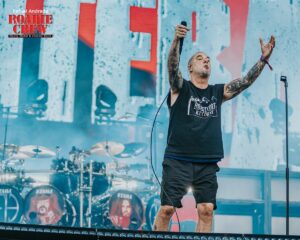 Phil Anselmo, vocalista do Pantera, durante show no Knotfest Brasil 2022