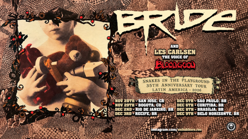 BRIDE anuncia retorno ao Brasil para celebrar 35 anos do álbum “Snakes in the Playground”