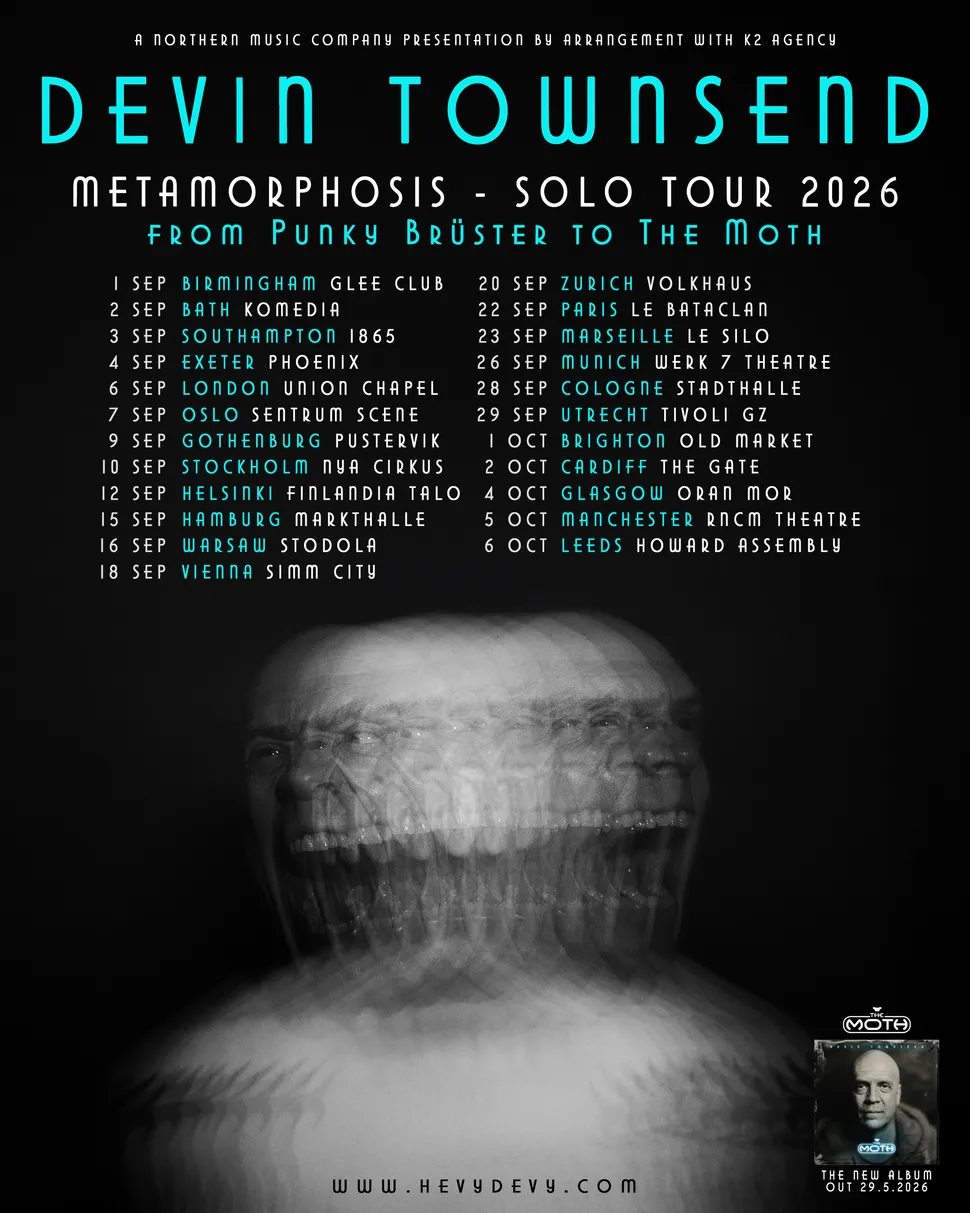 DEVIN TOWNSEND anuncia retorno aos palcos após pausa forçada