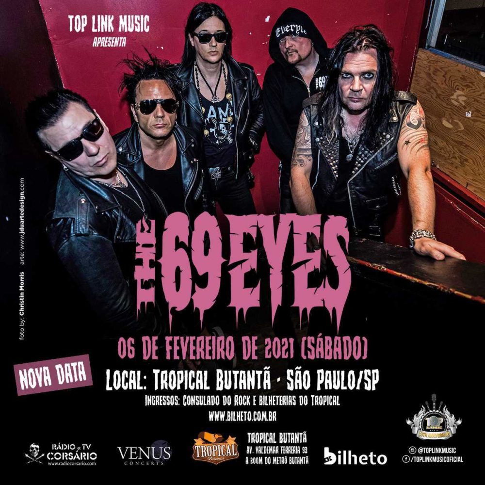 THE 69 EYES: show em São Paulo tem local alterado – Roadie Crew