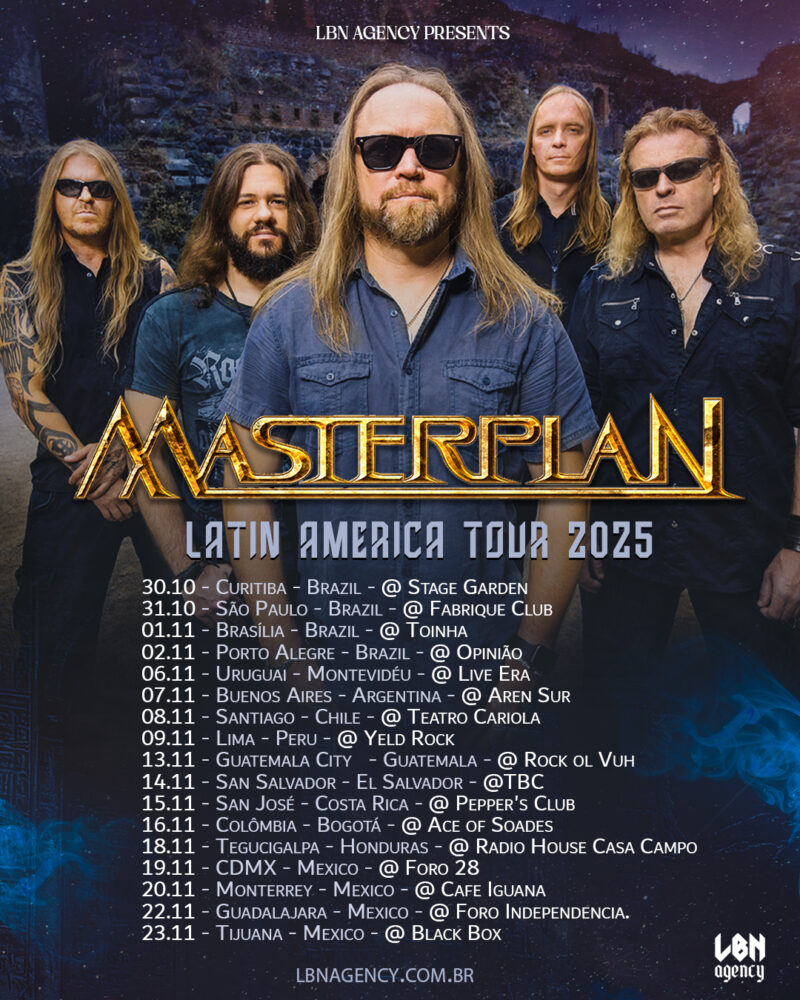 MASTERPLAN fará shows no Brasil entre outubro e novembro