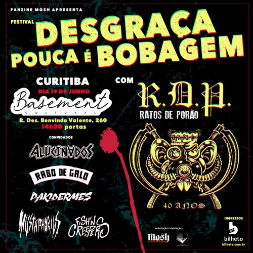 Ratos de Porão e Krisiun anunciam show especial em São Paulo
